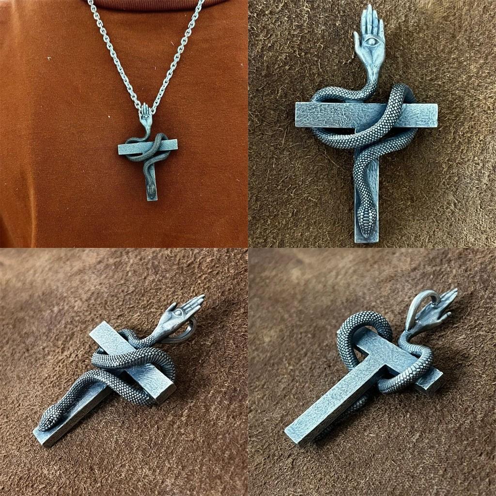 Theme Retro Snake Necklace Alloy Material Trendy Youth Gift Decoration Teens