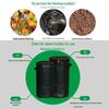 Large Capacity Sealable Compost Bags - Thick, Waterproof, Organic Fertilizer & Garden Leaf Bags for Kitchen Waste.