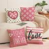 1pcs 45cm Romantic Valentine’s Day Pillow Covers Love Heart Print Throw Cushion Case for Sofa Couch Home Decor