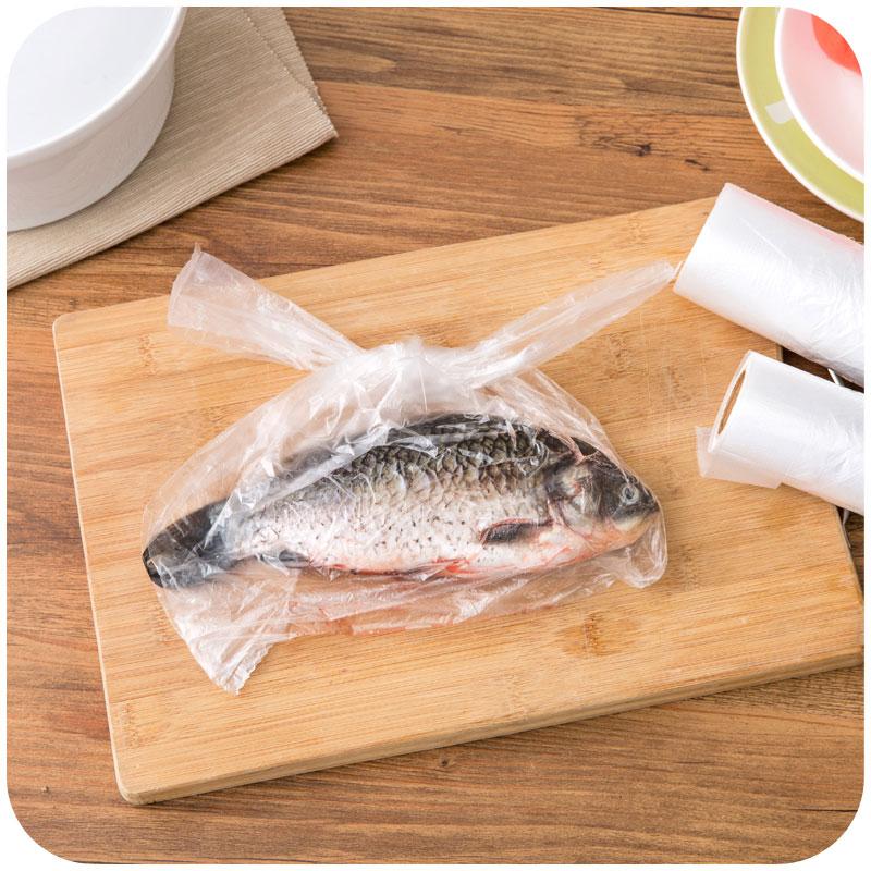 100pcs/pack Vest Food Storage Bags Portable Refrigerator Fruit And Vegetable Bags Saran Wrap