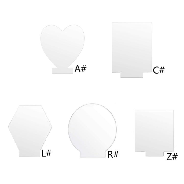 10PCS Wedding Table Numbers Signs Bar Clear Acrylic Sign with Smooth Surfaces