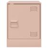 Nightstand Pink 34.5 x 39 x 44 cm Steel