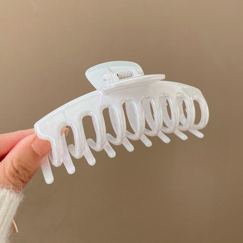 

Градиентная квадратная акриловая заколка для волос - универсальная заколка-акула для средних волос F740