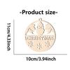 Custom Name Butterfly Wooden Christmas Ornament, Personalized Engraved Laser Cut Round Xmas Tree Hanging Bauble, Hollow Butterfl