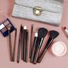 New 10 Animal Hair Makeup Brush Redwood Set, Complete Set of Soft Hair Blackwood Makeup Brush Lock Bag