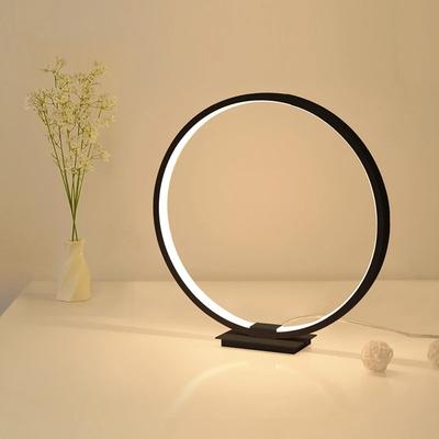 LED Modern Touch Table Lamp Circular Simple Acrylic Desk Lamp For Living Room Night Light for Bedroom Dimmable Bedside Lamp