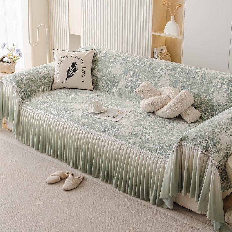 French Sofa Cover Skirt Sofa Towel Cover All-Inclusive Light Luxury High-End Non-Slip Universal In All Seasons
