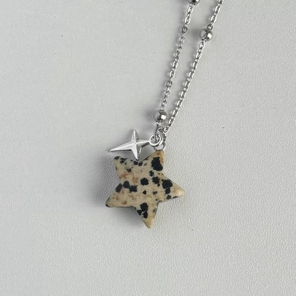 Kawaii Star And Animal Alloy Necklace With Pendant For Casual Women