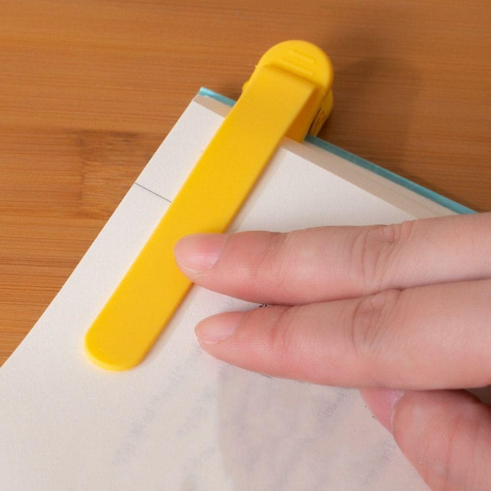 3/6pcs Simple Book Spare Parts Non-Deforming Automatic Bookmark Silicone Bookmark  Business