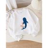 European Sizes Whale Shark Coral Reef Girls' Crew Neck Sweatshirt, Western Top, Long-Sleeved, Casual Colors for Young Girls.