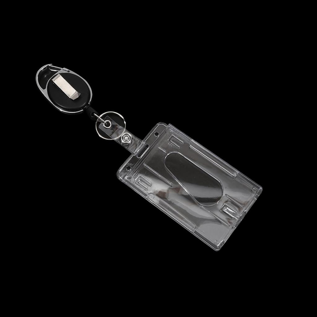 Transparent  Card Holder Keychain Badge Set Lanyard ID Card  Clip  Neck Strap Nurse Business  Card  Holde Key Clip Wholesale