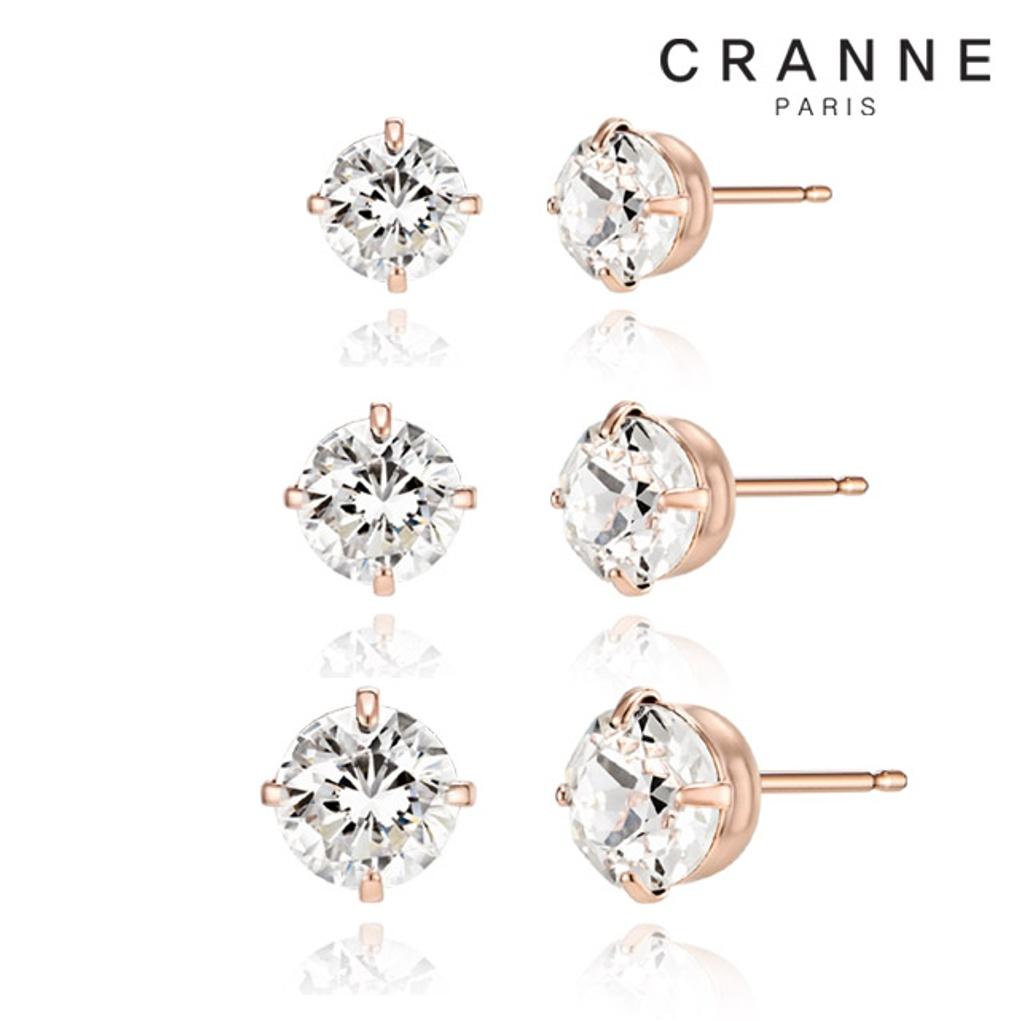 14K Cubic Zirconia 4-Prong Earrings (Gold Filled) C24EGF174