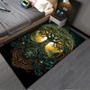Mystical Tree of Life Pattern Carpet with Golden Sunrise Design Suitable for Use As an Anti-slip for Living Room Bedroom Sofas