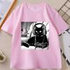 Unisexs Casual Black Cat Graphic TShirt Cotton Short Sleeve Crew Neck Cat T Shirt Unisexswear Top Unisex Women Loose Printed Clothes