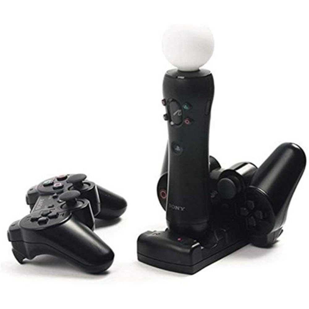 Compatible with charging 2 PS3 wireless controller chargers at the same time