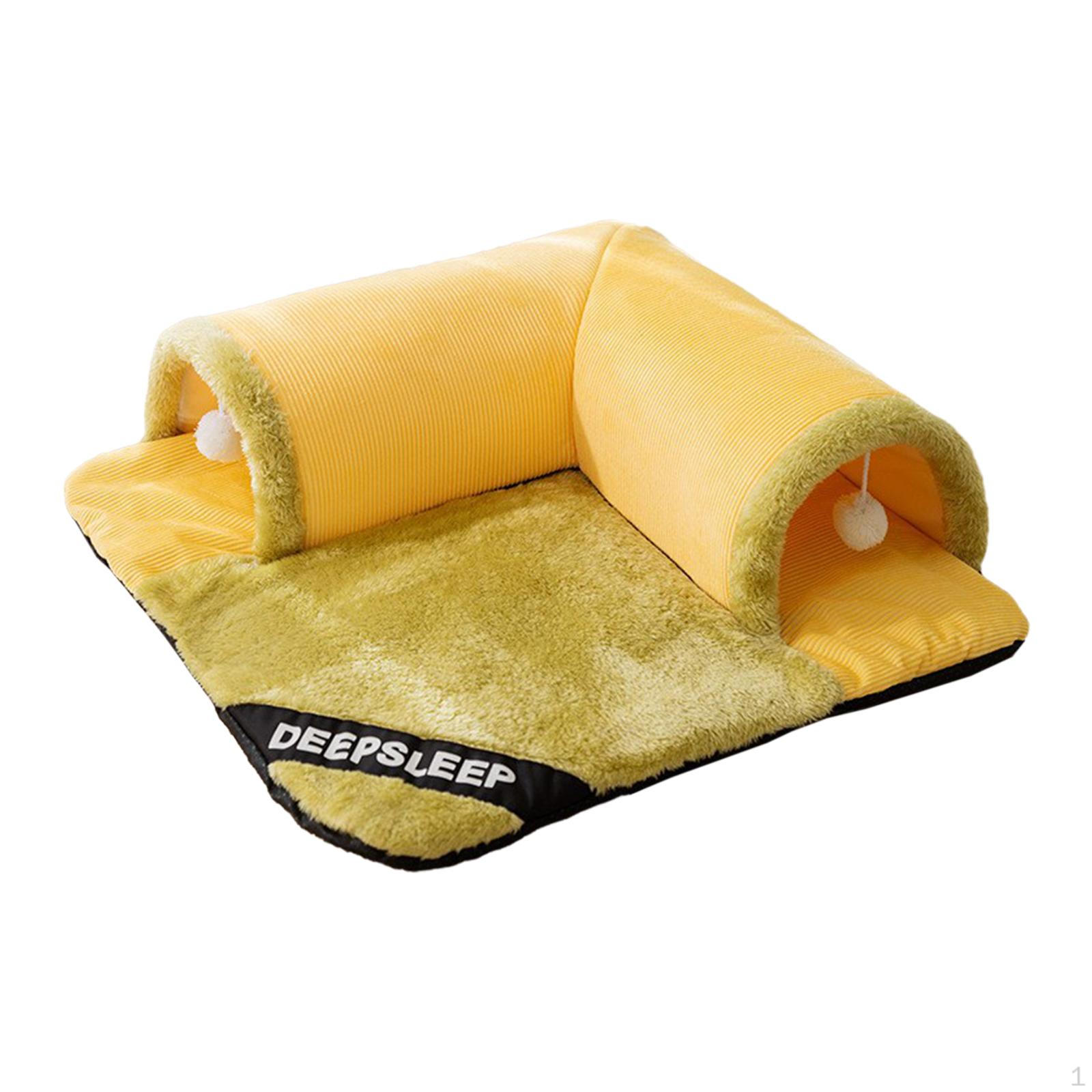 

Кошачья кровать-туннель, центр активности, игровая площадка, портативное убежище, интерактивное убежище для котят, домашний кролик S_grey