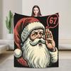 Dankbar für Sechs Sieben 6 7 Meme 67 Thanksgiving Truthahn Flanelldecken Winter Warm Weiche Überwurfdecke Schlafzimmer Bettüberwurf