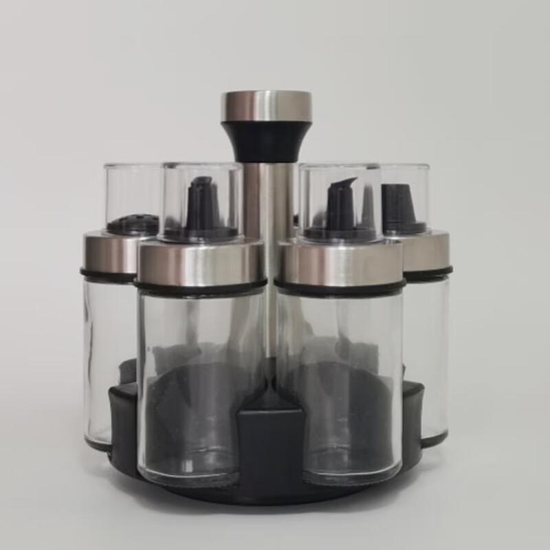 Tianze Rotating Spice Rack with 100ml Glass Jars