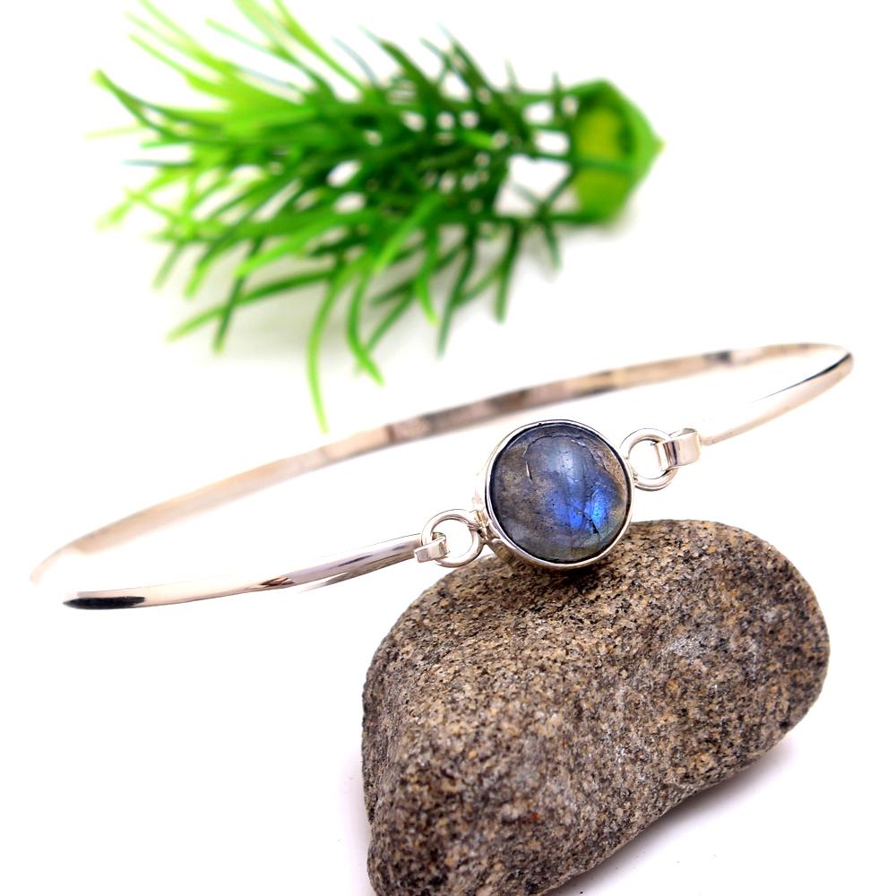 Laborite Bracelet, Silver Jewelry, Silver Bracelet, Women Jewelry, Gift For Mum