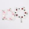 Elastic Love Heart Charm Bracelet with Magnetic Buckle Jewelry Accessory for Easy Wear and Adjustable Fits Daily Use