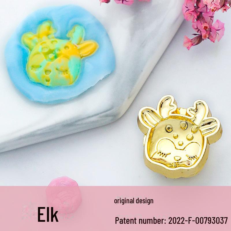 Eco-Friendly Zinc Alloy Retro Wax Seal Head with Color-Preserving Electroplating