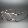 KAMMPT Vintage Round Glasses Fashion Retro Blue Light Blocking Eyeglasses Trendy Stylish Design Candy Color Rim Optical Frames