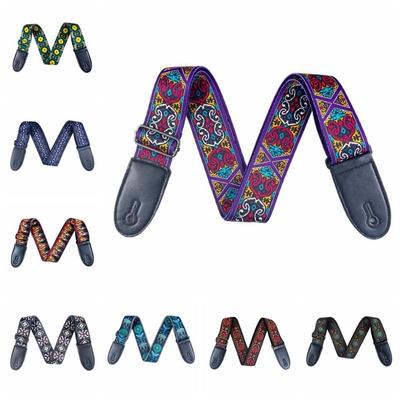 Ethnic Style Guitar Belts Adjustable Guitar Shoulder Belt Electric Guitar Belts  Guitar Accessories