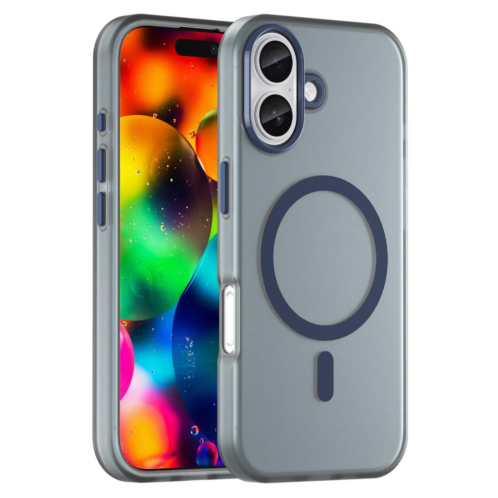 For iPhone 17 Case Compatible with MagSafe TPU+PC Slim Matte Translucent Phone Cover