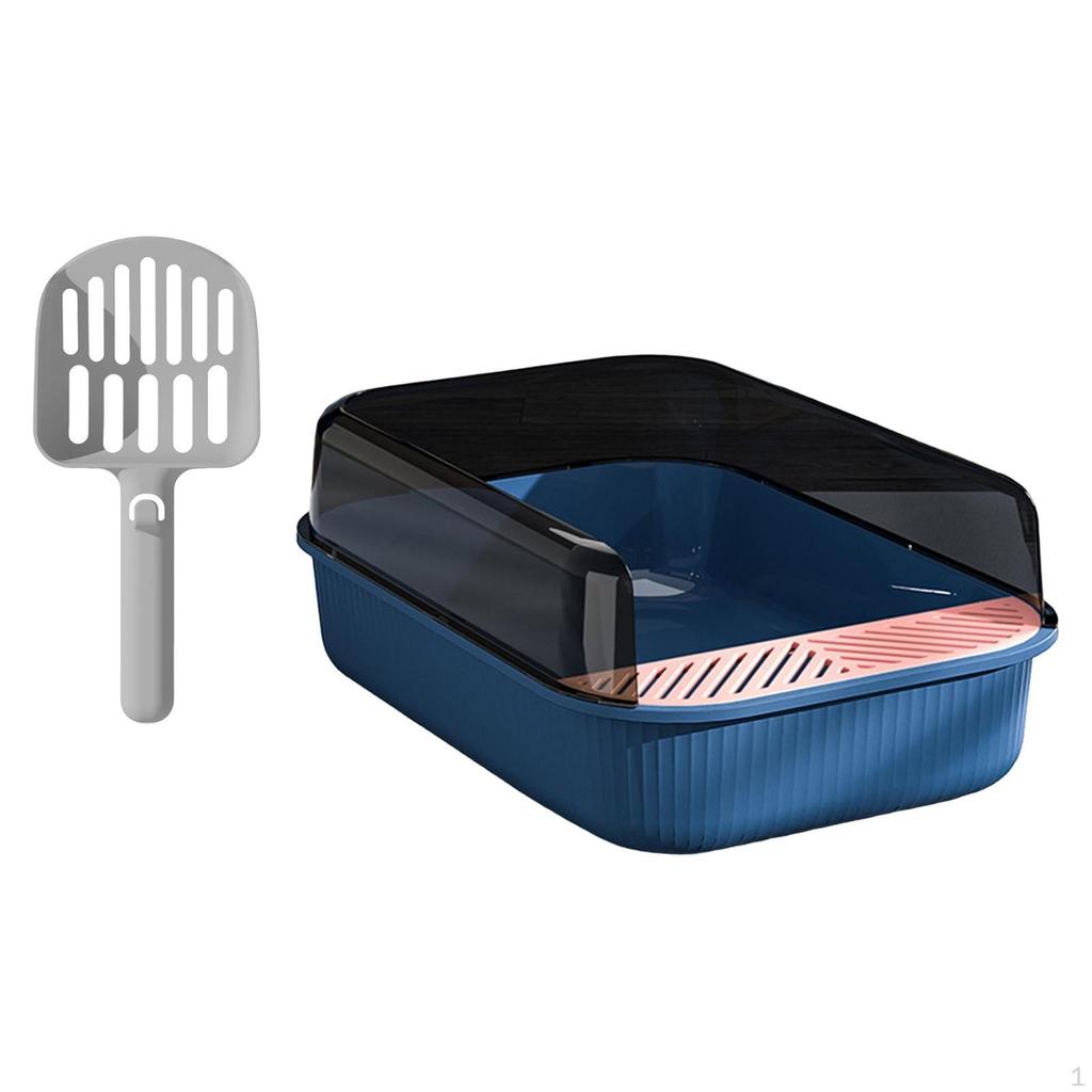 Cat Toilet Container Pan with Easy to Clean, Pet Litter Tray Deep Loo for Doggy,Small Animals,