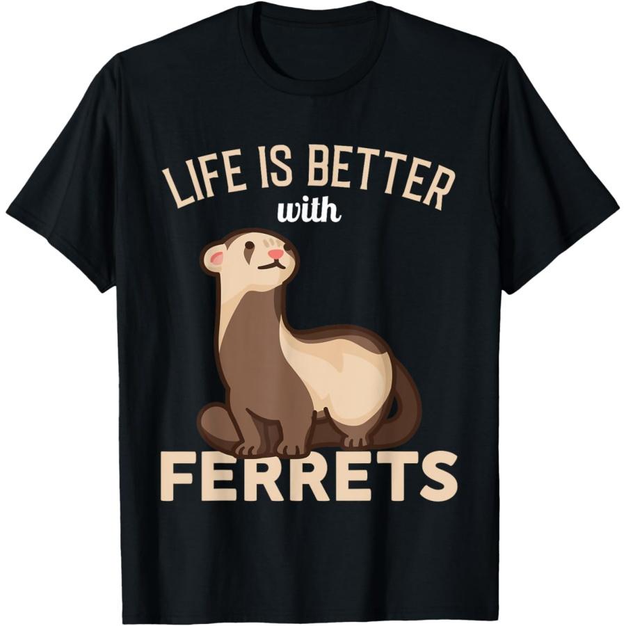Ferret - Life is better with Ferrets T-Shirt XXXXXL разноцветный