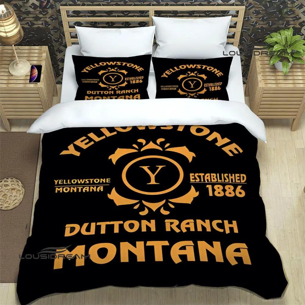 Set Biancheria da Letto Stampati del Film Yellowstone set squisito di biancheria da letto copripiumino set copripiumino set biancheria da letto lusso regalo di compleanno