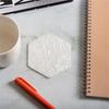 1/2pcs Acrylic Glass Non-slip Mat Gold Foil Waterproof Hotware Heat Insulation Round Tea Coaster Resin Table Mat Tray Posavasos