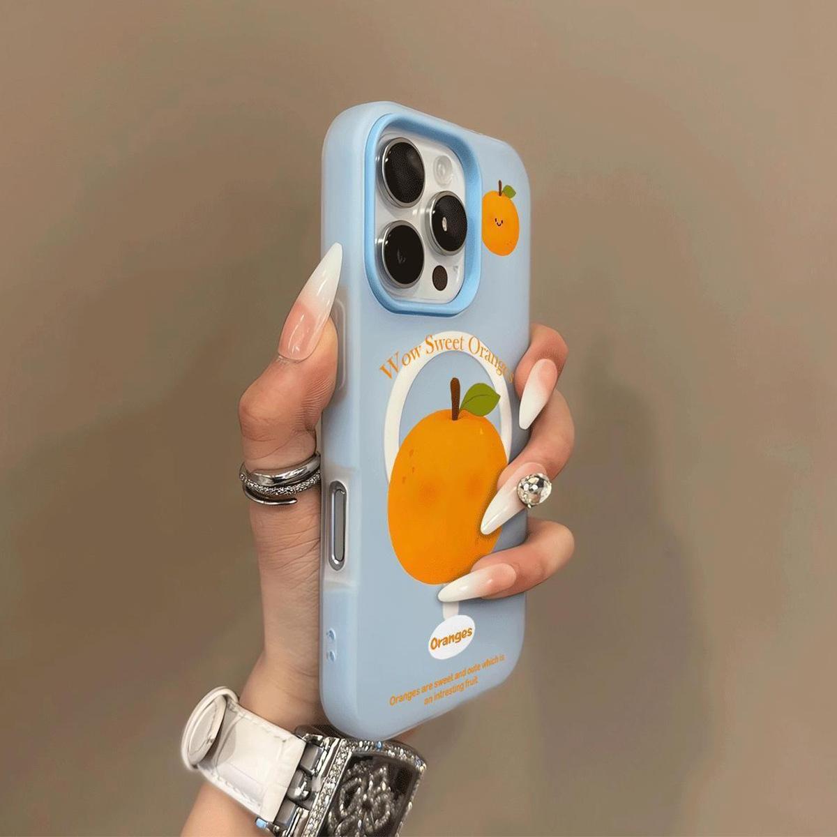 

Magnetic Jelly Two-in-one Mobile Phone Case for Apple Hollow Mobile Phone Case Strong Magnetic Attraction Cartoon Fashion Trend Ins Style Women For iPhone 17PROMAX