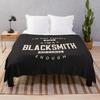 Blacksmith Job Title Profession Birthday Worker Throw Blanket
