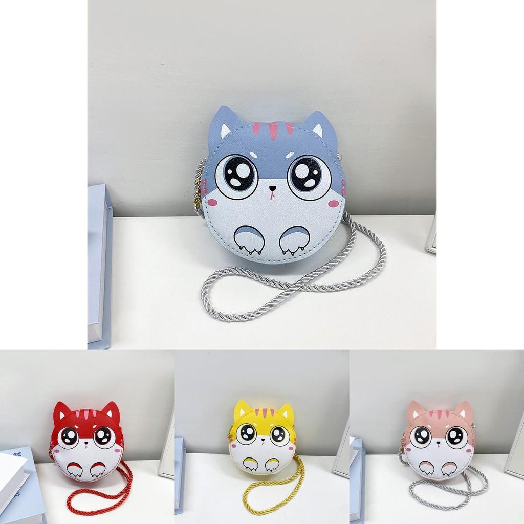 Adorable Cat Themed Korean Style Children's Bag For Girls Lightweight And Breathable