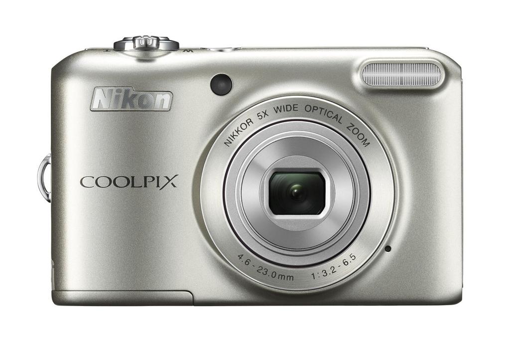 Nikon COOLPIX L28 Digital AA Battery L28SL Camera, 20.05 Megapixels, Compatible, Silver,