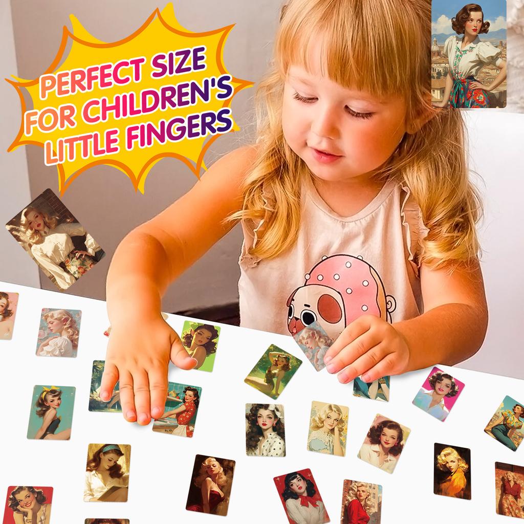 Sada 50 ks retro samolepek s pin-up dívkami, vintage americké sexy lady graffiti nálepky na dekoraci