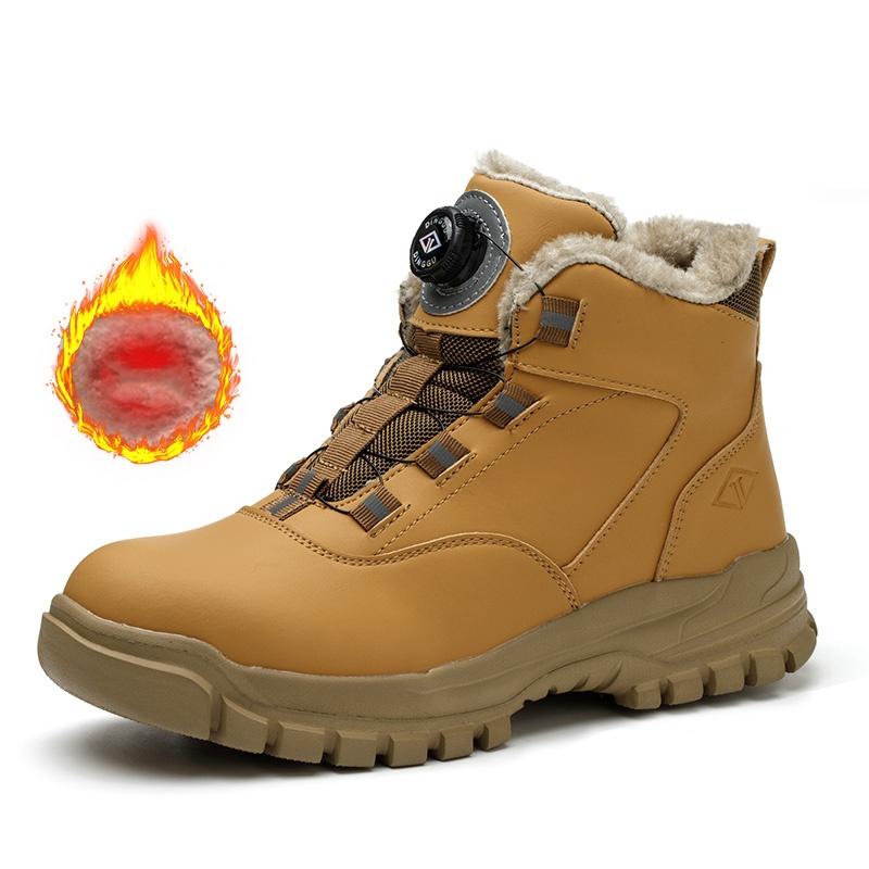 Drehknopf Sicherheitsstiefel Herren Damen Stahlkappe Sicherheit Arbeitsschuhe Durchstichsicher Schutz Arbeitssicherheitschuhe Größe 47 48
