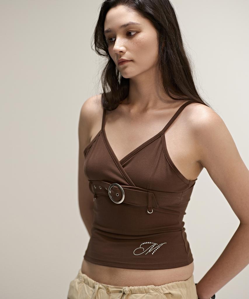MINIMALPAIR Belted Sleeveless Brown