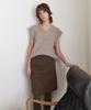 STEP AROUND Brushed Knit Vest_Sand Stone