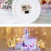 Led Bedside Lamp for Kids Christmas Tree In Dome with LED Light, Mini Cedar Light Up Holiday Atmosphere Hanging Ornament, Battery Powered Decorative