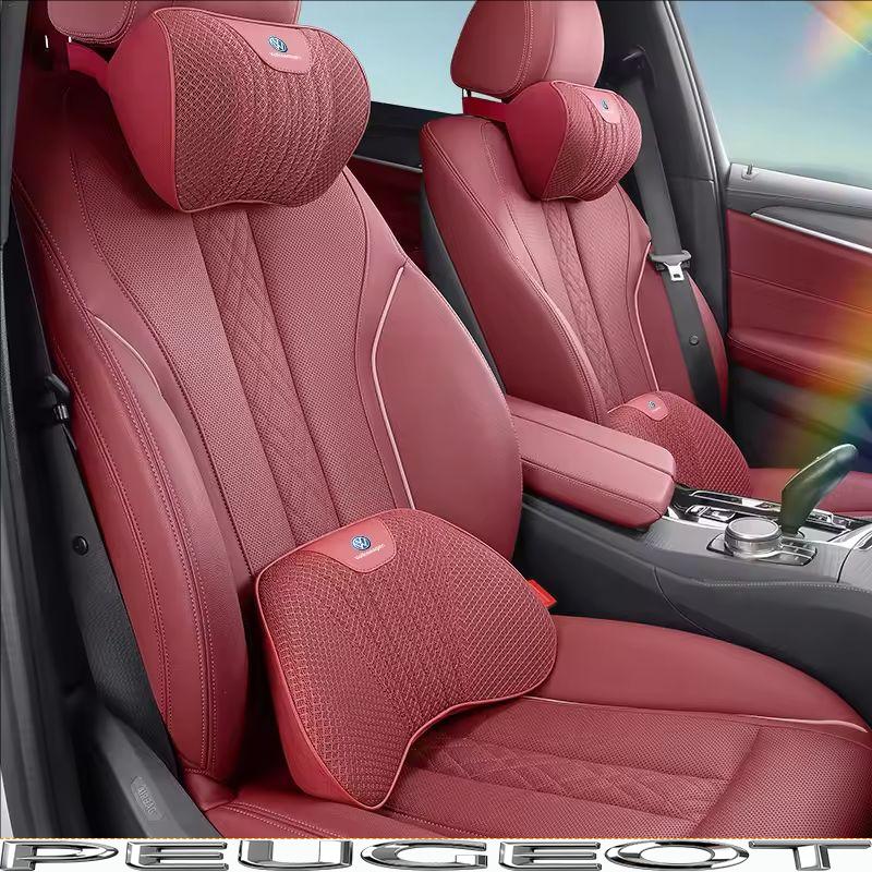 Car Neck Pillow Seat Cover Lumbar Support Headrest For VW GTI Polo Golf Passat B6 MK6 MK7 8 Tiguan Arteon CC Taigo T-ROC Hub Cap