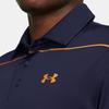 Under Armour UA Playoff Logo Color Block Striped Casual Short Sleeve Polo Shirt Men Polo Shirts Navy-Blue 1378676-421