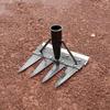 2/3/4/5/7 Zinken Gartenrechen Unkrautjäter Hand-Landwirtschaftlicher Nagelzinken Metallzinken Mühelose Bodenbearbeitung Landwirtschaftswerkzeuge