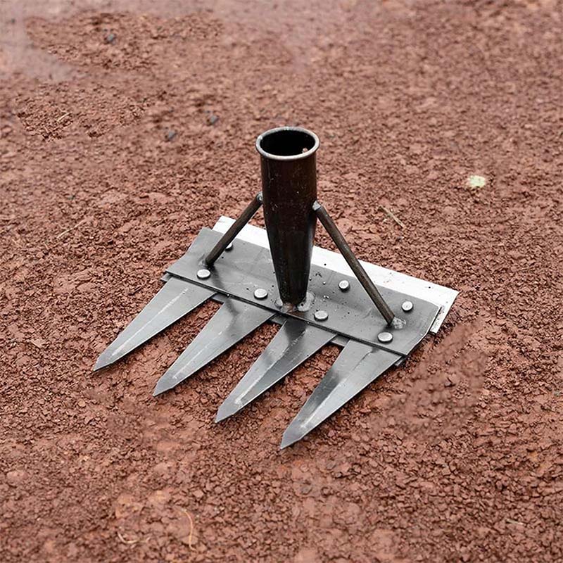 2/3/4/5/7 Teeth Garden Rakes Weeding Tool Hand Agricultural Nail Harrow Metal Harrow Effortless Soil Turning Farming Tools