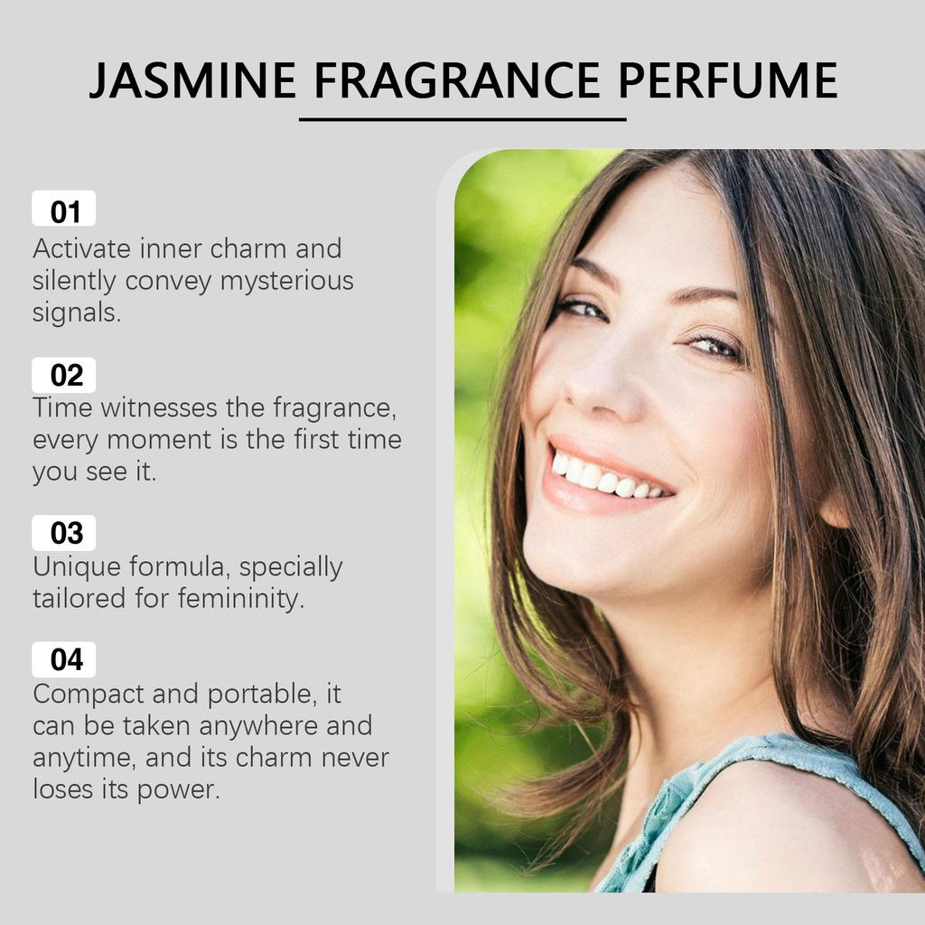 Roxelis Jasmine Perfume Natural Fresh Lasting Fragrance Light Elegant Exudes Charming Couple Dating Atmosphere