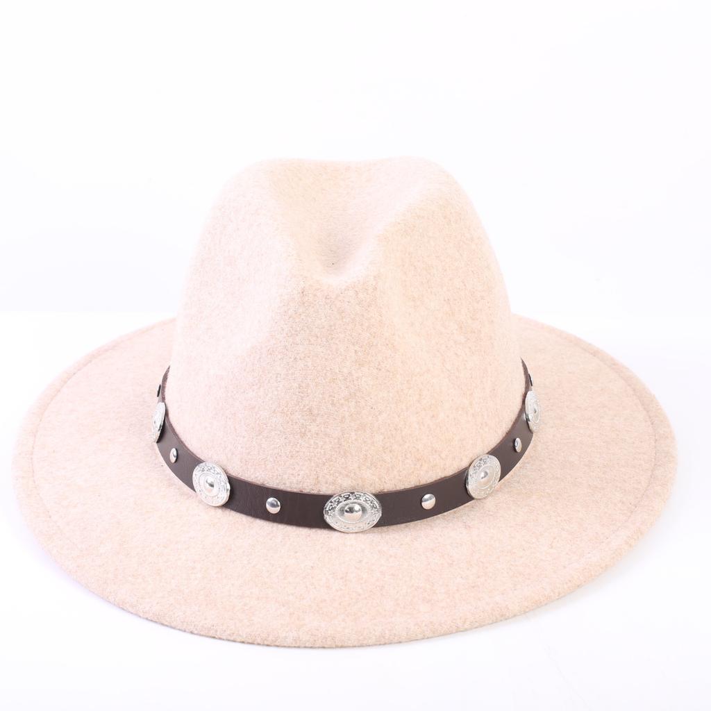 Popular European and American high-end wool top hat, men's and women's fashion versatile elegant top hat jazz hat