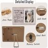 Pet Memorial Frame - In Loving Memory of Dogs, Sympathy Gift for Pet Loss, Gray Wooden Frame