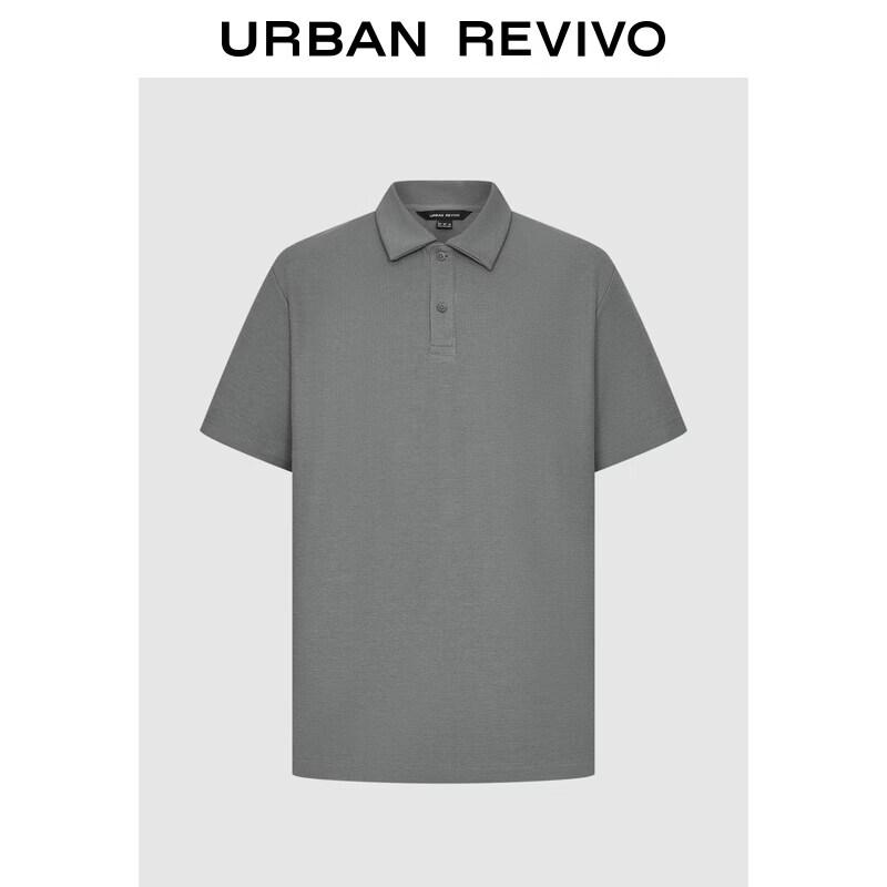 UR2026 Men s Solid Short Sleeve Polo Shirt XL
