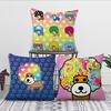 Japan Kawaii Afro Ken Cushion Cover Sofa Living Room Bedroom Headboard Backrest Cushion Square Cushion Nap Time Pillow Case